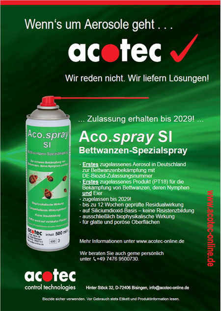 Bettwanzen Spezialspray