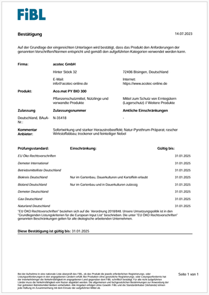 Bestellformular acotec GmbH
